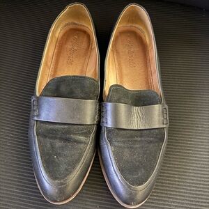 Madewell Black Leather Loafers